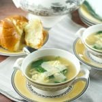 La Stracciatella Soup - Only 4 ingredients and ready in 10 minutes. This Italian Egg Drop Soup is delicious, filling and perfect for quick weeknight dinner.